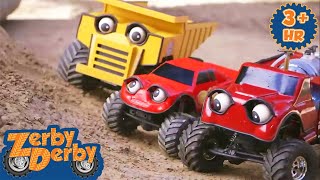 Muddy Marvels | Dirty RC Cars Roll in Mud | Full Episodes | Zerby Derby | Scholastic Kids