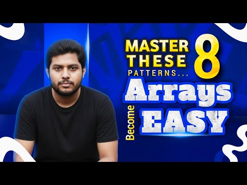Array Patterns in Telugu 🔥 | Must-Know Patterns to Master Arrays | DSA Series 💻