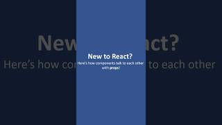 React Props Explained in 60 Seconds! 🔥 Beginner React Tutorial