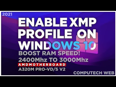 RAM Overclocking With a Few Clicks: How to Enable XMP Profile. A320M PRO-VD/S V2.
