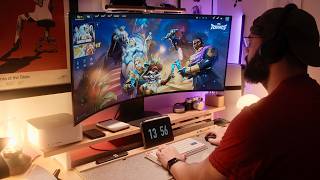 Desk Setup | PC & PS5 Pro Gaming, 5K2K OLED, Vinyl Records