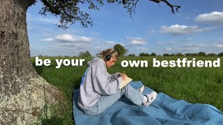 learning to enjoy time alone.