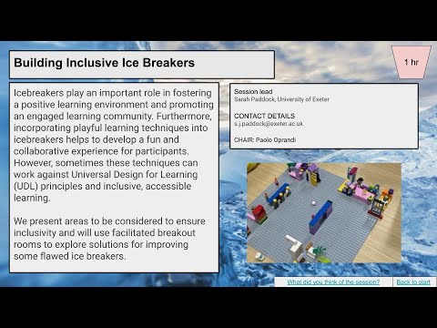Session 3A: Building Inclusive Ice Breakers