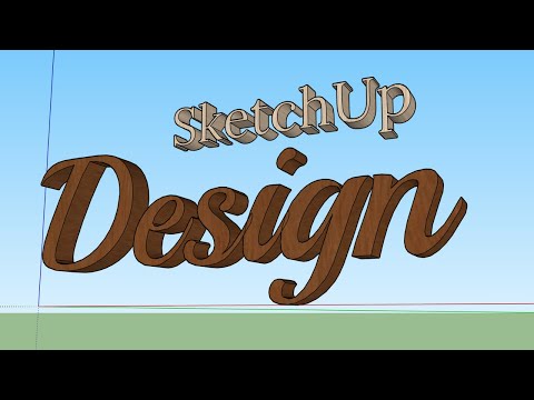 How to Make 3D Text in SketchUp