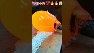 Making stuff out of hot glass #respect 💯 #shorts #minientertainment #viral