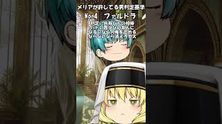 メリアが許してる男判定基準#ゆっくり#茶番＃パトパト