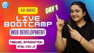 🔴LIVE 🔴Day 1 | Roadmap, Setup, HTML | 10-Days Web Development Bootcamp for Beginners