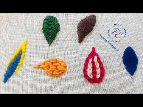 Leaf Filling Stitch — Hand Embroidery for Beginners