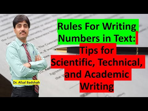 Rules For Writing Numbers in Text: Tips for Scientific, Technical, and Academic Writing