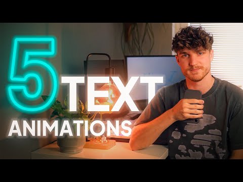 Top 5 Text Animations in After Effects