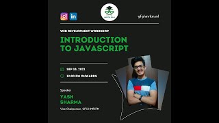 Introduction to Modern Javascript || With Yash Sharma