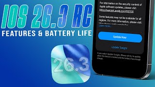 iOS 26.3 RC Best BATTERY LIFE & New FEATURES