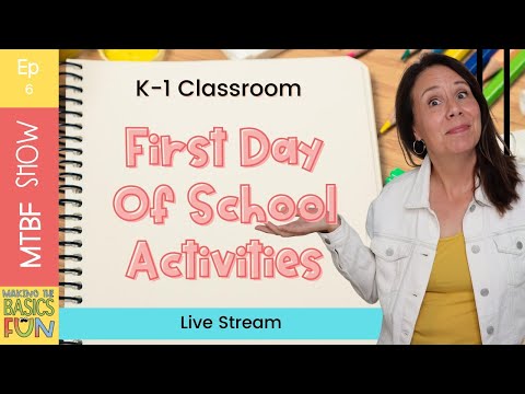 3 Activities for the First Day Of School- Kindergarten & First-Grade