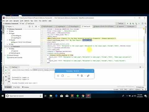 Creating Selenium Ruby Framework from Scratch - Part 04 - Reporting