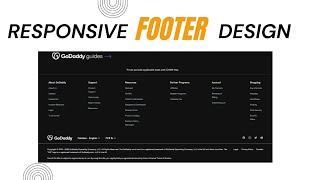 Creating an Awesome Responsive Website Footer: Easy Tutorial 2023 Like Godaddy