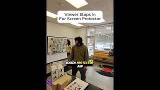VIEWER STOPS IN FOR SCREEN PROTECTOR!!! #brokenfix #education #smartphone #fix #liquiddamage