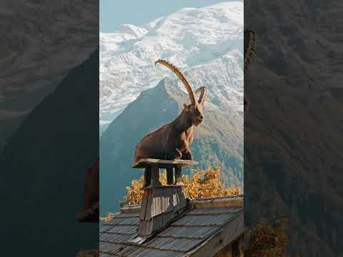 King of the Alps 🐐🏔️ #chamonix #montblanc