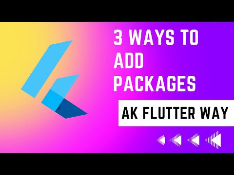 3 ways to add packages in Flutter
