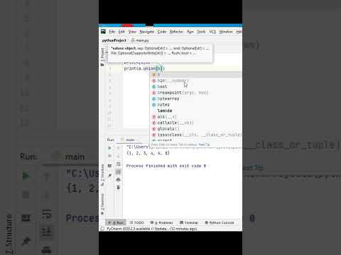 union and intersection in python | python | #python #coding