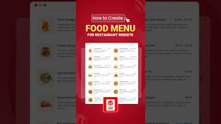 How to Create Restaurant Food Menu in WordPress Website #foodmenu #wordpressplugin   #restaurant