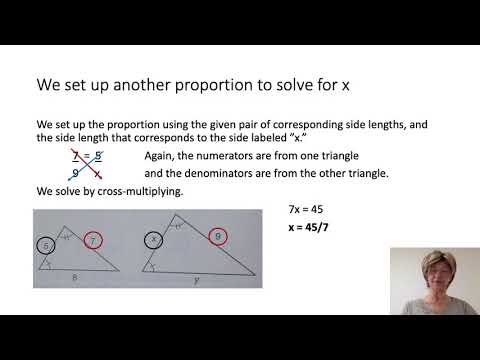 Saxon Algebra 2 Lesson 22.B Similar Triangles and Proportions