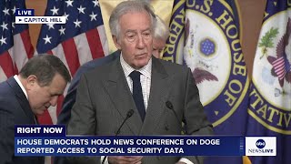 LIVE: House Democrats hold news conference on DOGE's reported access to Social Security data