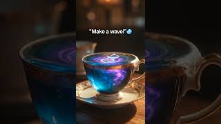 Ocean Wave Tea 🌊🐟 #BrewedInATeacup #OceanMagic #MiniAdventure #Shorts