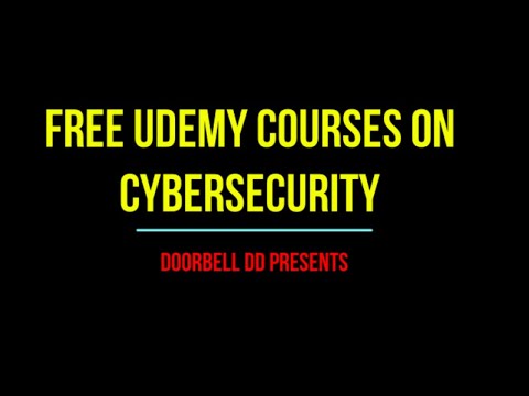 Free UDEMY Cybersecurity Courses and Tutorials #udemy #udemyfreecertificate #udemyfree #coursecareer