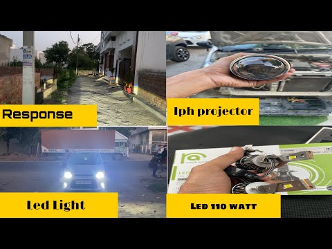 Alto 800 की Headlight Upgrade Led 110Watt & iph Projector उजाला ही उजाला