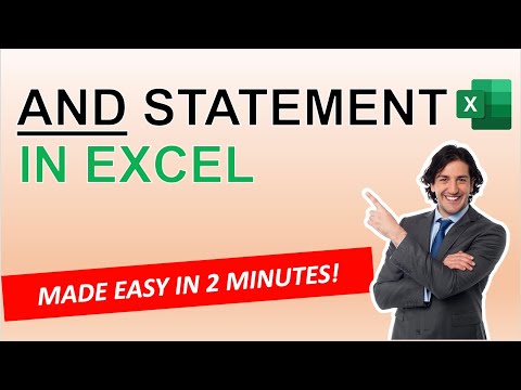 Learn Excel AND STATEMENT in 2 minutes