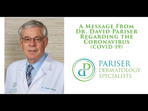 Dr. David Pariser discusses the Coronavirus