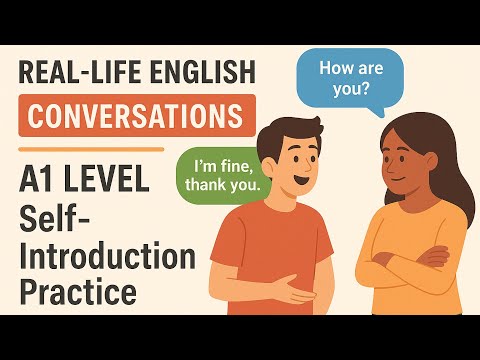 Learn English Conversation for Beginners | A1 Level Self Introduction Practice (Listen & Repeat)
