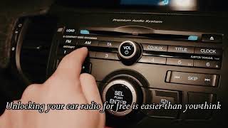 Unlocking BMW 4 Series Radio Code