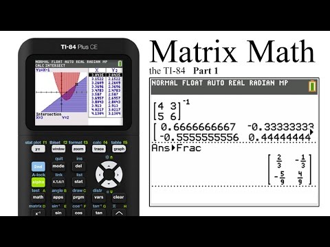 Matrix Math on the TI-84