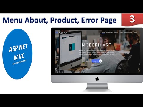 #3 Add Menu About, Product and Error Page || ASP.NET MVC Web Development Series