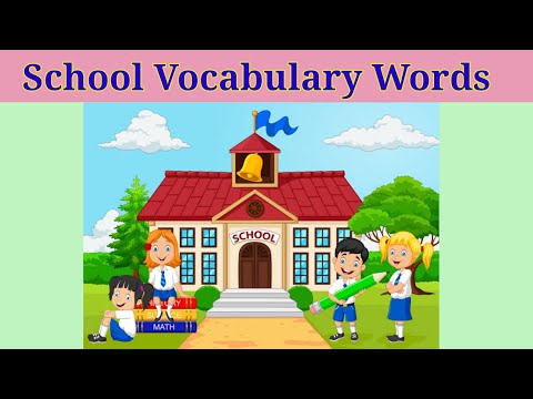 School Vocabulary words | Related Words to School | School Vocabulary @funnlearnpreschool6016