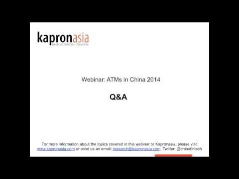 Kapronasia - ATMs in China 2014
