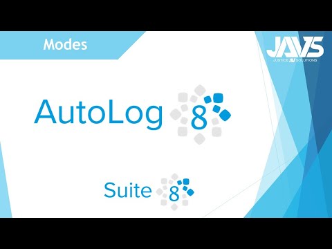 JAVS Suite 8 Software Autolog Modes