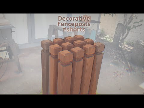 Making Decorative Fenceposts - fast version #shorts