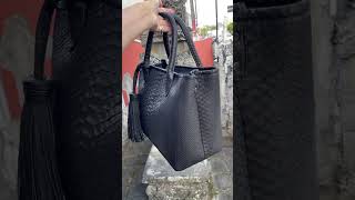 Linda genuine #python skin bag. Shop online via link in bio #bag #pythonbag #bagstore  #pythonskin