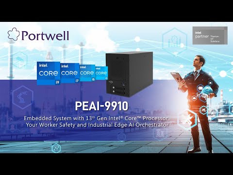 PEAI-9910- Portwell Industrial Edge AI System for Workplace Safety Control Solutions