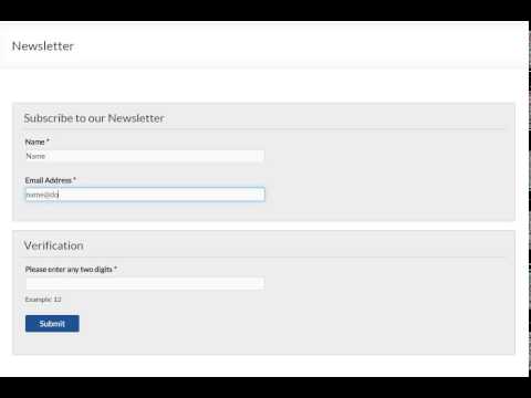 Newsletter Signup Form