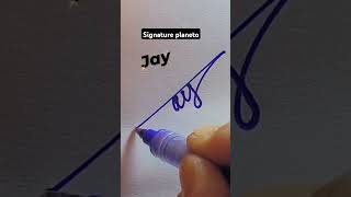 How to style the name of JAY..#calligraphicalphabets #stylish sign