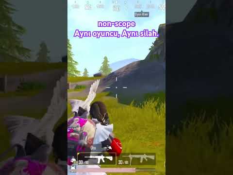 non-scope Aynı oyuncu, Aynı silah. #pubgmobile #pubgmobilemoments #pubgtr #pubg #lovepubg #gaming