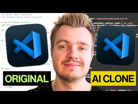 I Built A VSCode Clone With AI (Cursor + v0 + no code)