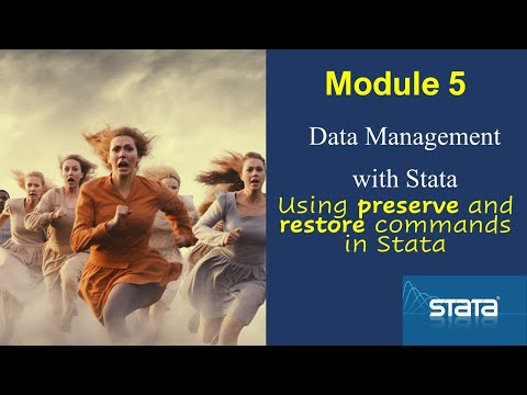 How to use the #preserve and #restore commands in #Stata