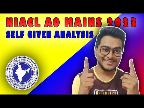 My NIACL AO MAINS 2023 Self Given Analysis || Insurance Exams #niaclao #niacl #surajitbasak