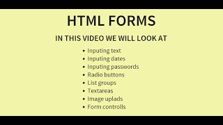 Creating form elements using HTML - HTML5 Tutorial [Part 4 of 6]