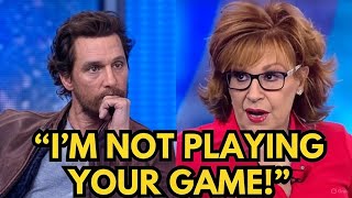 Matthew McConaughey SHUTS DOWN Joy Behar on The View: Epic Anti-Gun Trap Backfires Live!