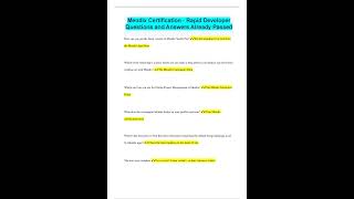 Mendix Certification   Rapid Developer Questions and Answers Already Passed